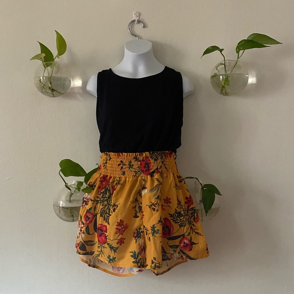 Zaful Red Poppy Shorts